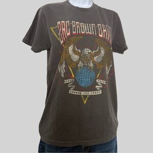 Official Tour Zac Brown Band Sphere Las Vegas Tee 2025-26 Vintage‎ Wash Eagle